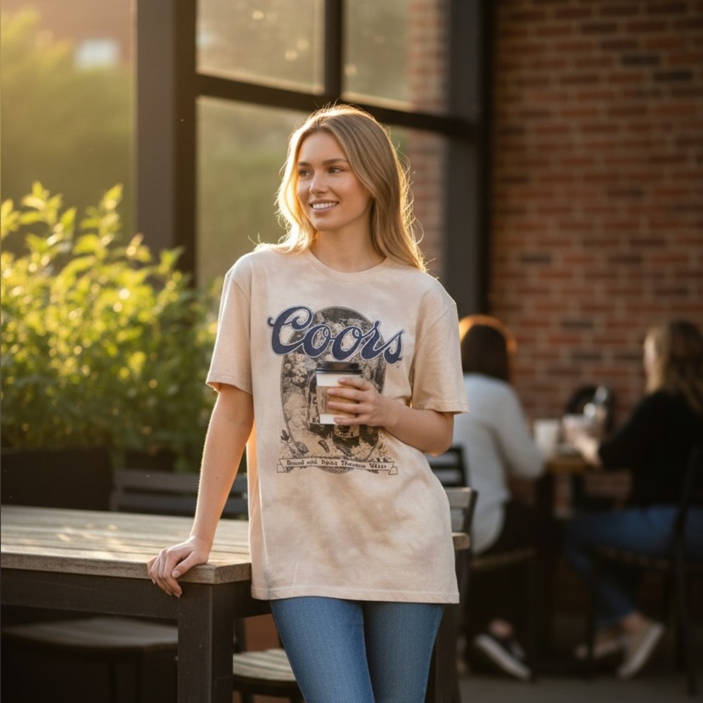 Coors Short Sleeve Tee - Cream